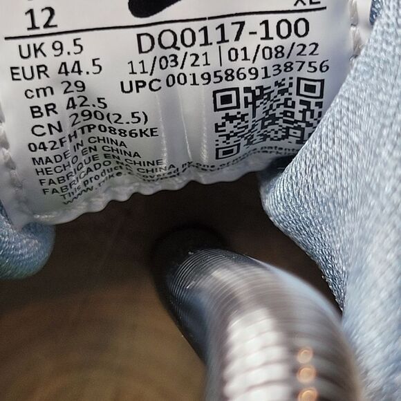 Nike Air Huarache SE Sail Womens Size 12 White/Orange/Blue Running Shoes - Picture 8 of 10